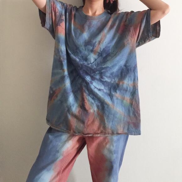 Handmade Tie Dye Tee By Gildan SKU 7907.--CA4 - Picture 1 of 8